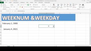 WEEKNUM &WEEKDAY | weeknum and weekday function in excel | weeknum | weekday function in excel