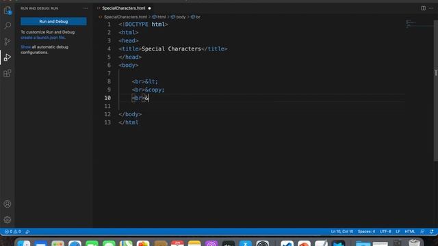 How to add Special Characters in HTML? | Easy Tutorials |  #HTML #LearnToCode