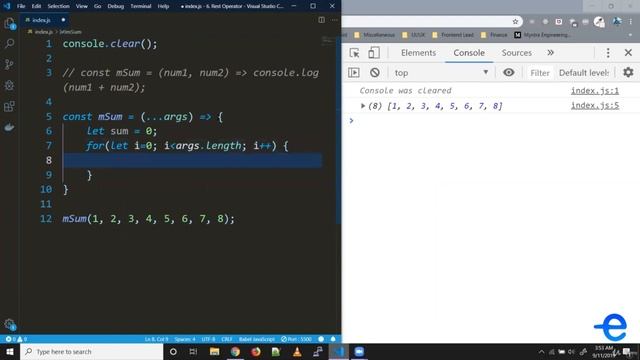 ES6 | Modern JavaScript for React JS | Tutorial-5 Rest Operator