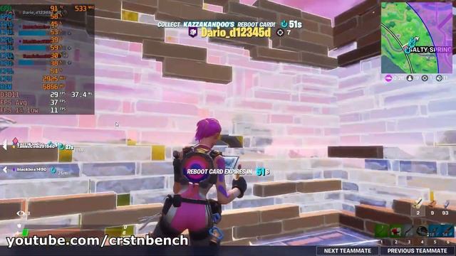 AMD Ryzen 7 3700U / Radeon RX Vega 10 Graphics / Fortnite Chapter 2 Season 4 @1080p смотреть онлайн