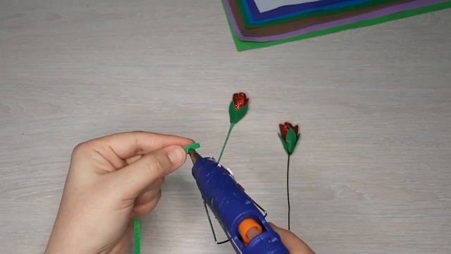 DIY? ЦВЕТЫ ИЗ ФОАМИРАНА СВОИМИ РУКАМИ ПОДЕЛКА. DO-IT-YOURSELF FOAMIRAN FLOWERS?