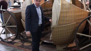 Обзор беседки - кареты из ротанга от компании ПрофРотанг