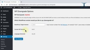 How to Downgrade Wordpress Version | Wordpress Tutorials