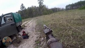 WARNING GRAPHIC CONTENT 18+ | Russian GRU Spetsnaz ambushing Ukrainian ammo truck