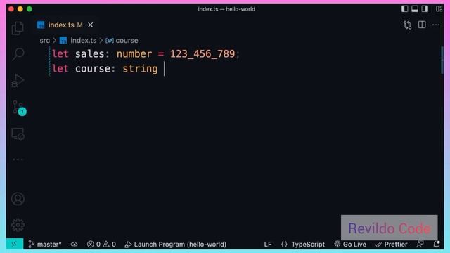 Built-in types typescript | Typescript course | Full tutorial for beginners | #revildo_code