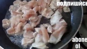 Салат с курицей в кисло-сладком соусе/ чем украсить стол? Самый вкусный салат