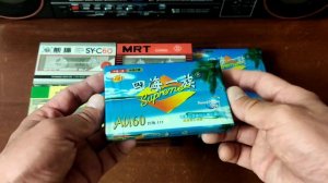 Аудиокассеты, сделано в Китае. SHANGHAI, CYY, YUEHAIYIZU, SIHAIYIZU, MRT, PANDA 熊猫