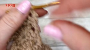 Манишка. Вяжем крючком.