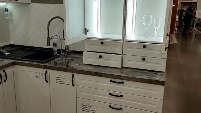 ЛЕРУА МЕРЛЕН ФЕВРАЛЬ НОВИНКИ ???ПОДРОБНЫЙ ОБЗОР ШИКАРНОЙ БЕЛОЙ КУХНИ"Ньюпорт Белый"???????????????