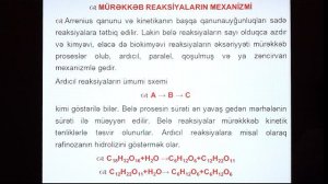 Biokimyəvi reaksiyaların kinetikasi mühazirə 7