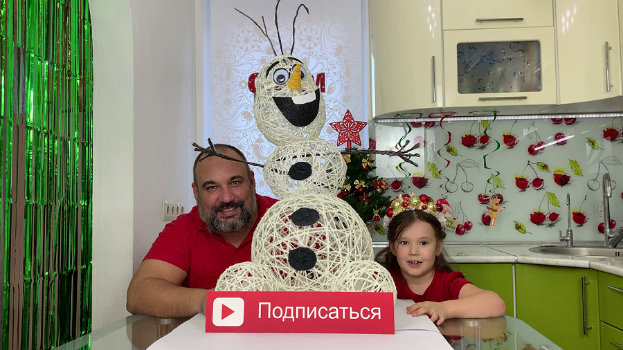 Как мы сделали Снеговика ☃️ОЛАФА❄️Холодное Сердце своими Руками! Олаф у Нас дома! // #ИзабеллаЛайк