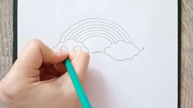 Как нарисовать радугу с облаками смотреть онлайн