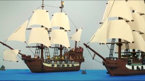 Сражение пиратов на море - Lego анимация