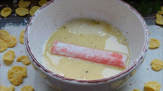 Готовим в духовке - Крабовые палочки в кляре