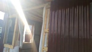 Каркас бытовки домика стены своими руками обшивка торца крыши ч. 6