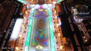 ВДНХ и окрестности зимней ночью