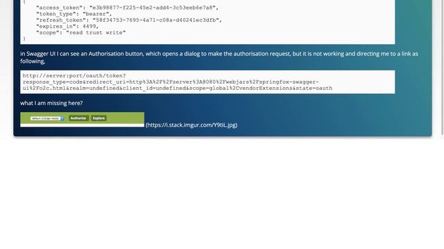 How to configure oAuth2 with password flow with Swagger ui in spring boot rest application смотреть онлайн