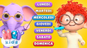 I giorni della settimana | Canzoni educative per bambini | HeyKids Italiano