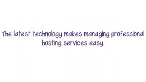 Professional hosting, with Oval host, including cloud hosting