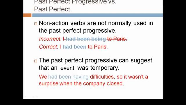 Lesson 6, Part 2 Past Perfect Past Perfect Progressive, Verb TenseGrammar, Verb tense, Jennifer смотреть онлайн
