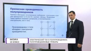 Физика. 10 класс. Электрический ток в полупроводниках. Полупроводниковые приборы /01.03.2021/