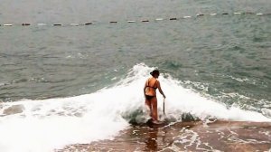 Черногория Девушки на пляже подсмотренное (#Montenegro. Girls on the beach spied)