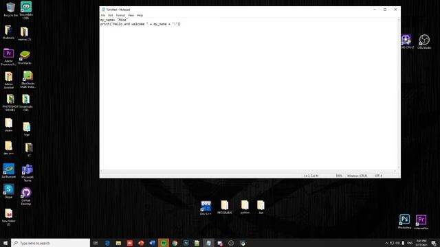 python lessons #1