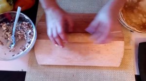 ЛУЧШАЯ ЗАКУСКА ИЗ БЛИНОВ и ветчины на праздничный стол, корпоратив. Канапе  с грушей и сыром.