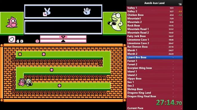 (NES) Asmik Kun Land - Speed Run in 51:16 World Record смотреть онлайн