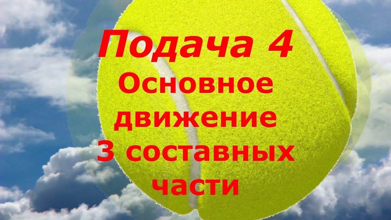 48 Подача 4 Базовое движение, 3 составляющие подачи