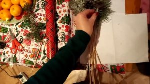 Букет из мандаринов/ новогодний букет своими руками/ Мастер-класс