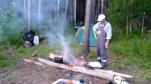 Закат. Рыбалка на Каме 2012.