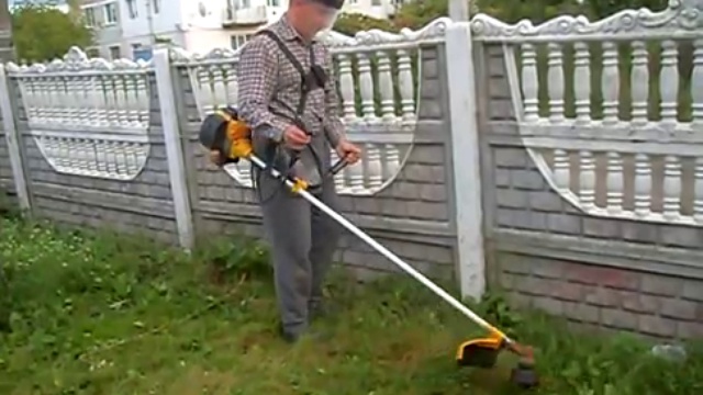 Нюансы работы леской мотокосы - практика смотреть онлайн