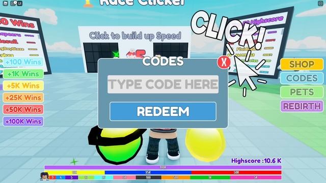 ALL NEW WORKING CODES FOR RACE CLICKER 2022! ROBLOX RACE CLICKER CODES смотреть онлайн