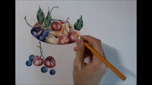 НАТЮРМОРТ ЦВЕТНЫМИ КАРАНДАШАМИ