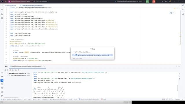Intellij ideaC workaround to debug spring boot application running from IDE
