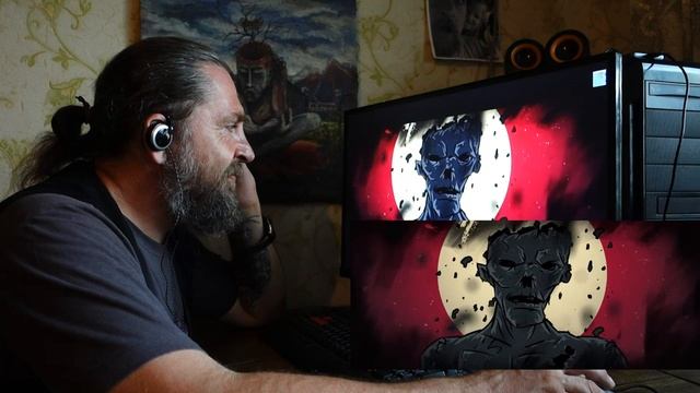 Реакция Бати на клип  2rbina 2rista - Зомби  reaction  Батя смотрит