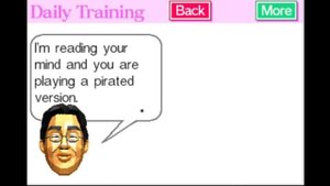 Dr Kawashima's Brain Training - Anti-Piracy screen