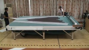Станок для автоматизированного раскроя кожи, ткани и синтетических материалов