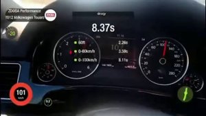 Разгон 0-100 км/ч VW Touareg NF 3.0 TDI CRCA Stage2 (No EGR, No Cat, Чип-тюнинг ДВС)
