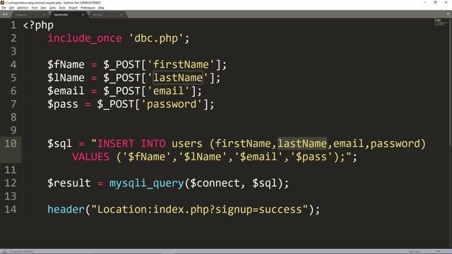 38: How to PROTECT DATA FROM SQL INJECTION in PHP | PHP Programming Tutorial for Beginners Sinhala