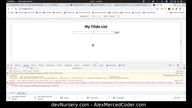 AM Coder - Django/React Build #12 - Finished Show/Create and Maintaining Login смотреть онлайн