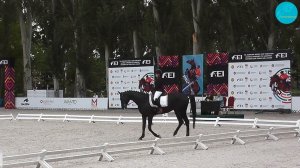 Аюми Мамбетжанова и Адель,Выездка Предварительный приз дети Б, Бишкек, 13-05-23., 1-е место, 64,609%