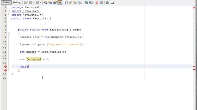 factorial de un numero en java con netbeans смотреть онлайн
