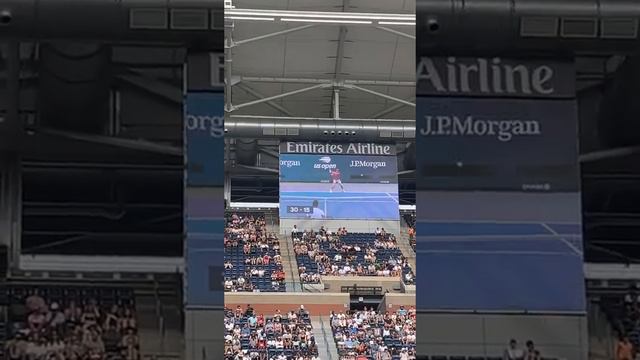 Best point of Usopen by Jenson Brooksby vs Carlos Alcaraz Us Open 2022 Arthur Ashe Staduim