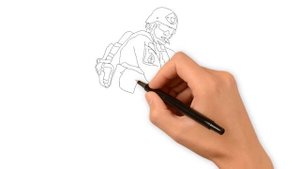 Как нарисовать солдата  спецназа. Скачать картинки солдата.