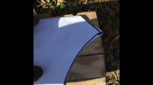 Замена сгнившей четверти нижнего бревна своими руками. Делаю шаблон для врезки живой четверти сруба