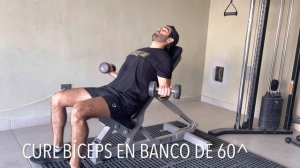 BICEPS- CURL BICEP BANCO 60 GRADOS