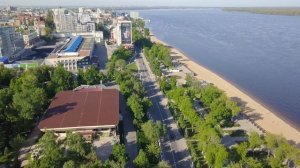 Самара с высоты птичьего полёта.Струковский сад